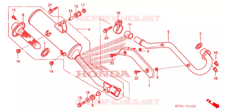 SILENCIEUX D'ECHAPPEMENT Honda MOTO 230 CRF 2005  CRF230F5