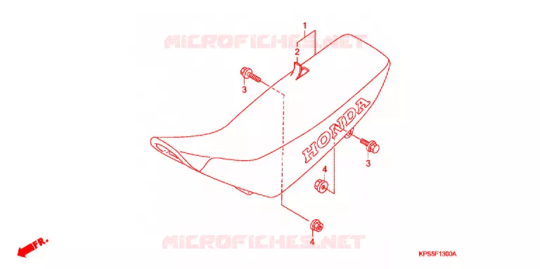 SELLE Honda MOTO 230 CRF 2009  CRF230F8
