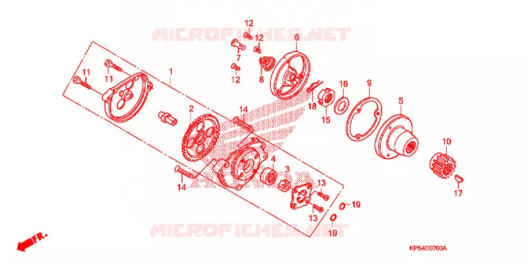 POMPE A HUILE Honda MOTO 230 CRF 2008  CRF230F8