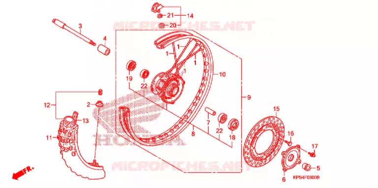 ROUE AVANT Honda MOTO 230 CRF 2009  CRF230F9
