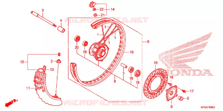 ROUE AVANT Honda MOTO 230 CRF 2012  CRF230FC