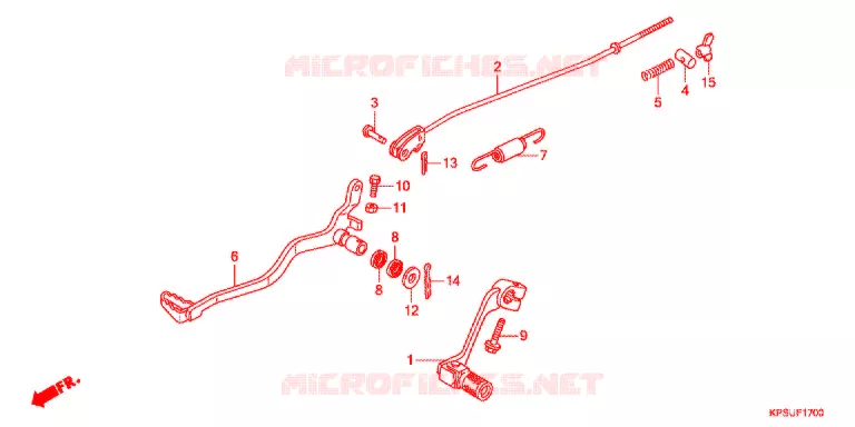 PEDALE Honda MOTO 230 CRF 2018  CRF230FF