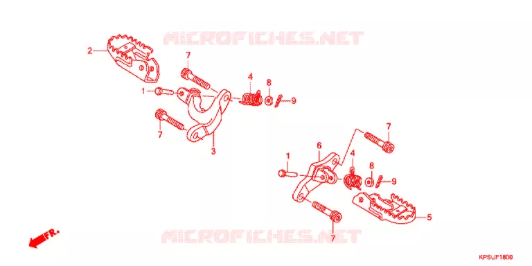 REPOSE PIED Honda MOTO 230 CRF 2021  CRF230FF