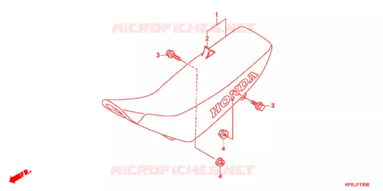 SELLE Honda MOTO 230 CRF 2018  CRF230FF