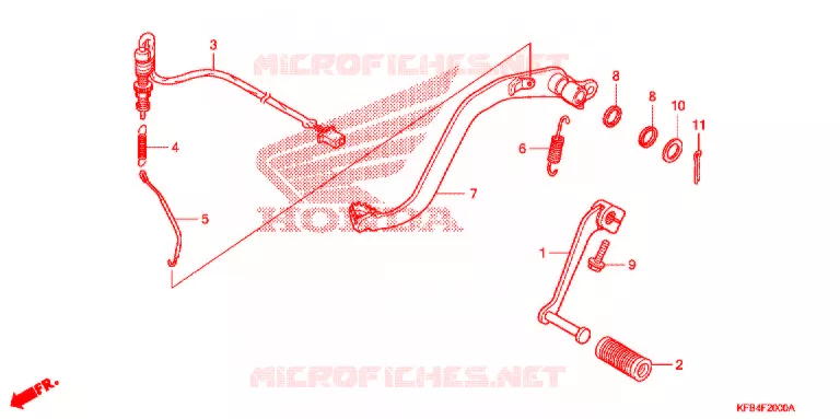 PEDALE Honda MOTO 230 CRF 2009  CRF230M9