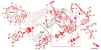 CARTER MOTEUR DROIT pour Honda CRF 250 L RED 2013