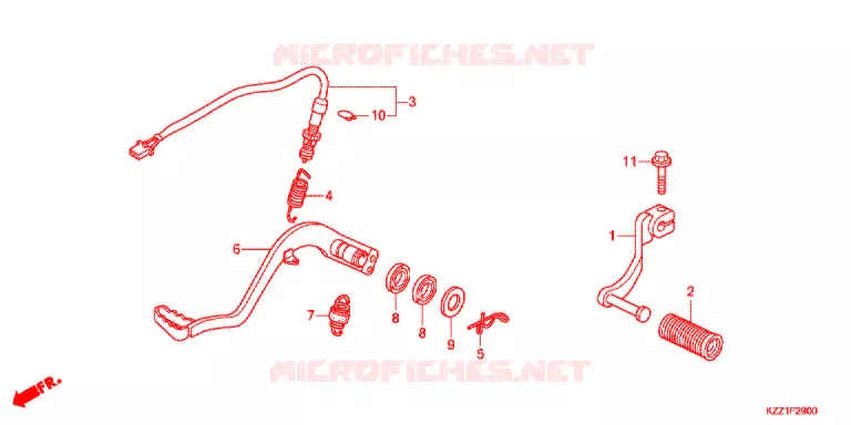 PEDALE Honda MOTO 250 CRF 2014  CRF250LD