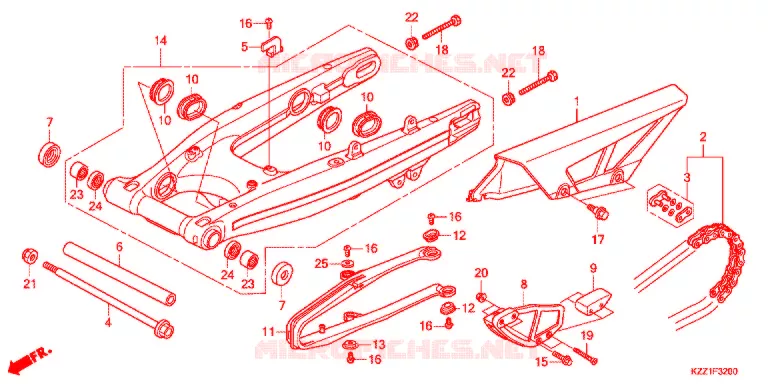 BRAS OSCILLANT Honda MOTO 250 CRF 2015  CRF250LF