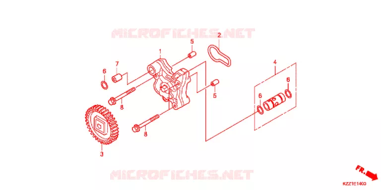 POMPE A HUILE Honda MOTO 250 CRF 2015  CRF250LF