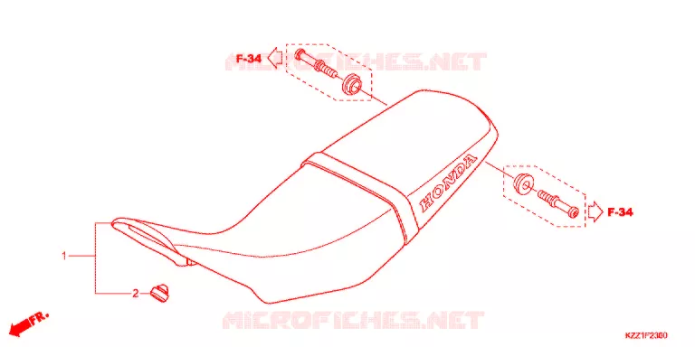SELLE Honda MOTO 250 CRF 2015  CRF250LF