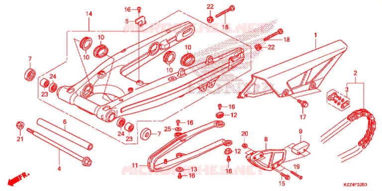 BRAS OSCILLANT Honda MOTO 250 CRF 2015  CRF250LF