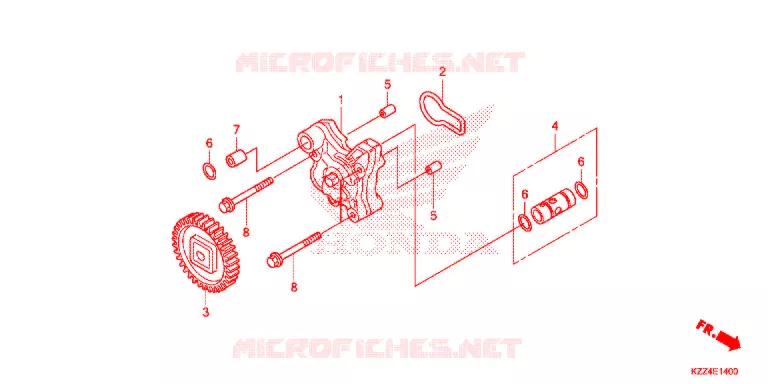 POMPE A HUILE Honda MOTO 250 CRF 2015  CRF250LF