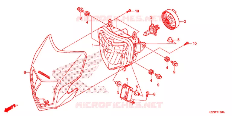 PHARE Honda MOTO 250 CRF 2016  CRF250LG