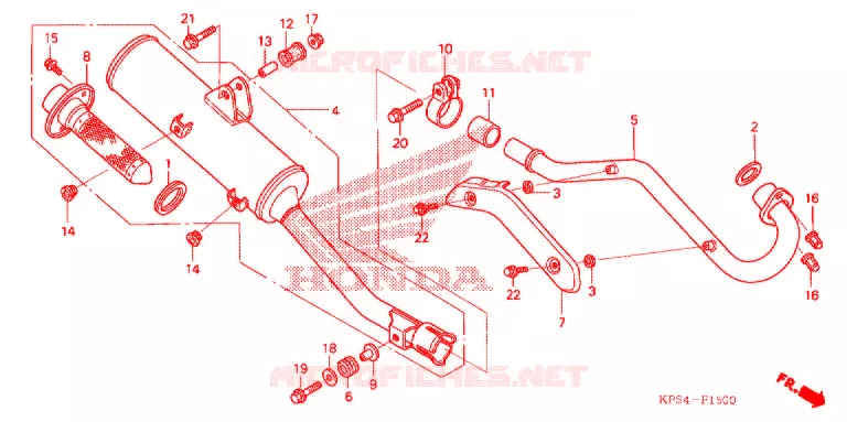 SILENCIEUX D'ECHAPPEMENT Honda MOTO 230 CRF 2005  CRF230F5