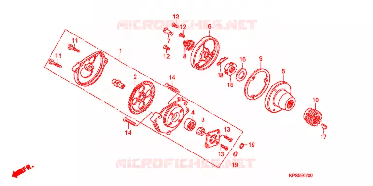 POMPE A HUILE Honda MOTO 230 CRF 2012  CRF230FB