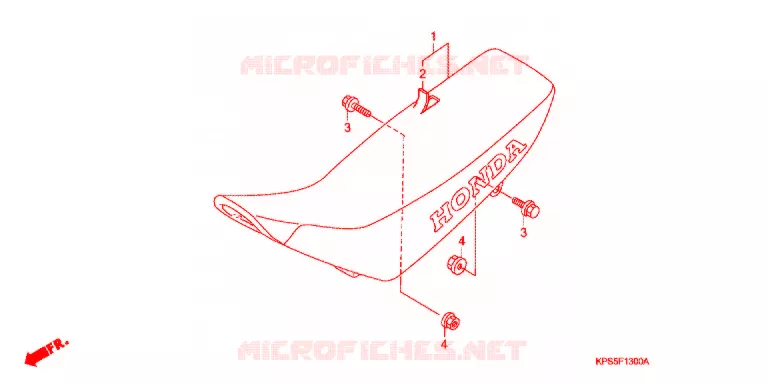 SELLE Honda MOTO 230 CRF 2014  CRF230FB