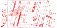 FOURCHE pour Honda CRF 250 X 2006