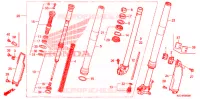 FOURCHE pour Honda CRF 250 X 2008