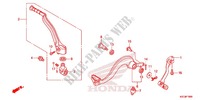 PEDALE   KICK pour Honda CRF 250 X 2015