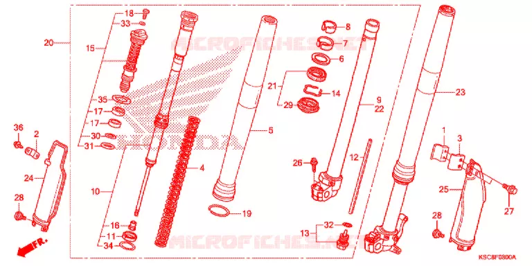 FOURCHE Honda MOTO 250 CRF 2016  CRF250XG