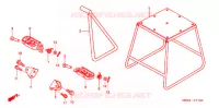 BEQUILLE   REPOSE PIEDS pour Honda CRF 450 R 2007