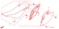 SIEGE/COUVERCLE LATERAL  pour Honda CRF 450 R 2007