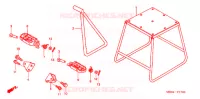 BEQUILLE   REPOSE PIEDS pour Honda CRF 450 R 2008
