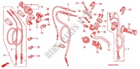 LEVIER DE GUIDON   CABLE   COMMODO (CRF450R'04 '08) pour Honda CRF 450 R RED 2008