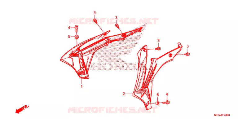 OUIES DE RADIATEUR Honda MOTO 450 CRF 2014  CRF450RE