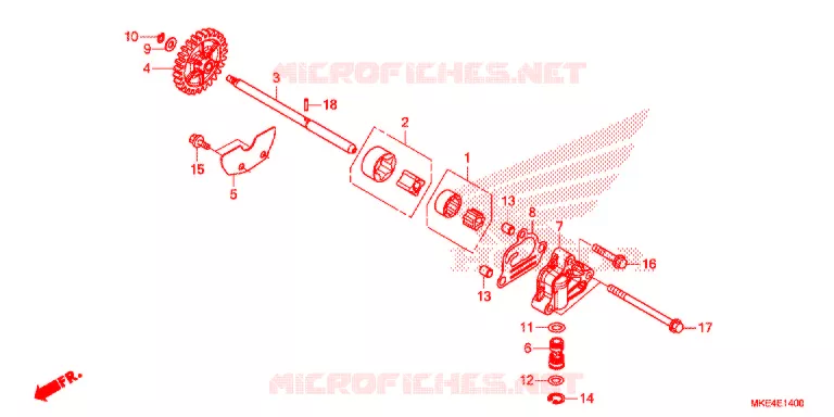 POMPE A HUILE Honda MOTO 450 CRF 2017  CRF450RH