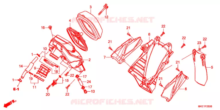 FILTRE A AIR Honda MOTO 450 CRF 2017  CRF450RXH