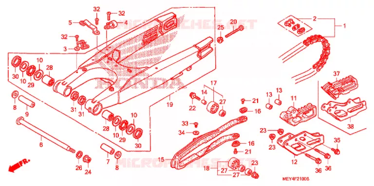 BRAS OSCILLANT Honda MOTO 450 CRF 2006  CRF450X6
