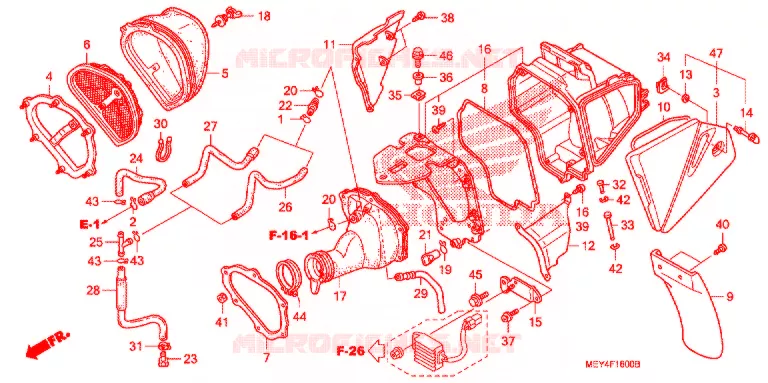FILTRE A AIR Honda MOTO 450 CRF 2012  CRF450XC