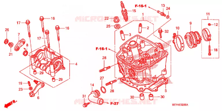 CULASSE Honda MOTO 450 CRF 2013  CRF450XD