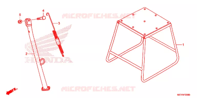 BEQUILLE Honda MOTO 450 CRF 2014  CRF450XE