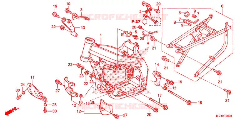 CADRE Honda MOTO 450 CRF 2015  CRF450XF