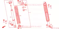 AMORTISSEUR ARRIERE (1) pour Honda CT 110 TRAIL 1993
