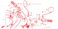 COMMODO   LEVIER   CABLE (2) pour Honda CT 110 TRAIL 1993