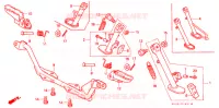 REPOSE PIED (2) pour Honda CT 110 TRAIL 1993