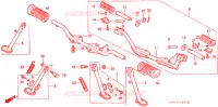 REPOSE PIED (3) pour Honda CT 110 TRAIL 1993