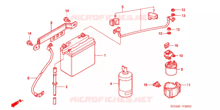 BATTERIE Honda MOTO 200 CTX 2009  CTX2003