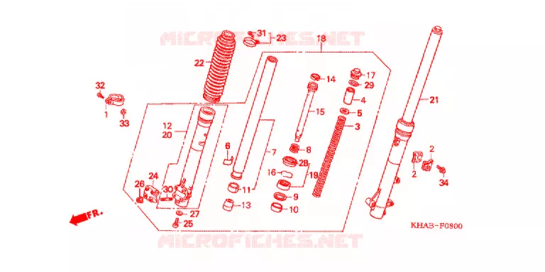 FOURCHE Honda MOTO 200 CTX 2009  CTX2003