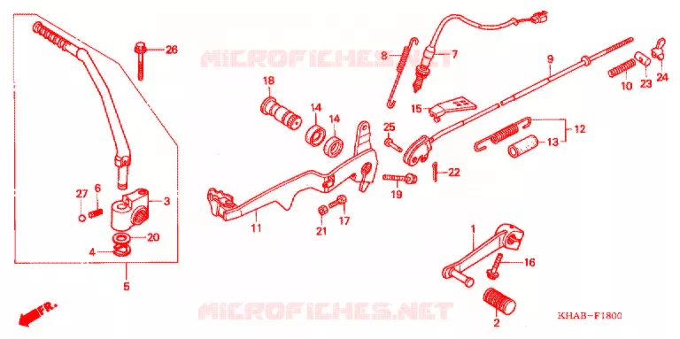 PEDALE Honda MOTO 200 CTX 2009  CTX2003