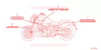 AUTOCOLLANTS pour Honda CTX 700 DCT ABS 2014