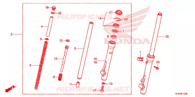 FOURCHE Honda MOTO 110 CRF 2019  CRF110FH