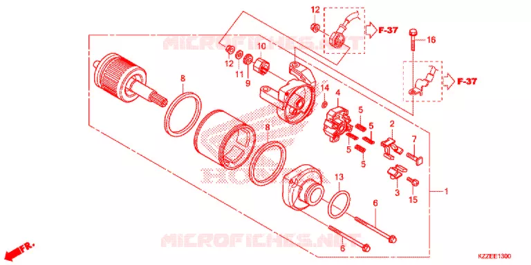 DEMARREUR Honda MOTO 250 CRF 2017  CRF250LAH