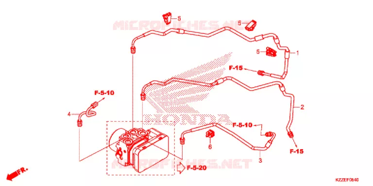 DURITE DE FREIN ARRIERE Honda MOTO 250 CRF 2017  CRF250LAH