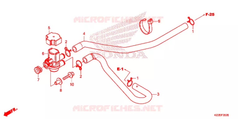 ELECTROVANNE D'INJECTION D'AIR Honda MOTO 250 CRF 2017  CRF250LAH