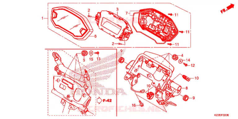 COMPTEUR Honda MOTO 250 CRF 2017  CRF250RLH