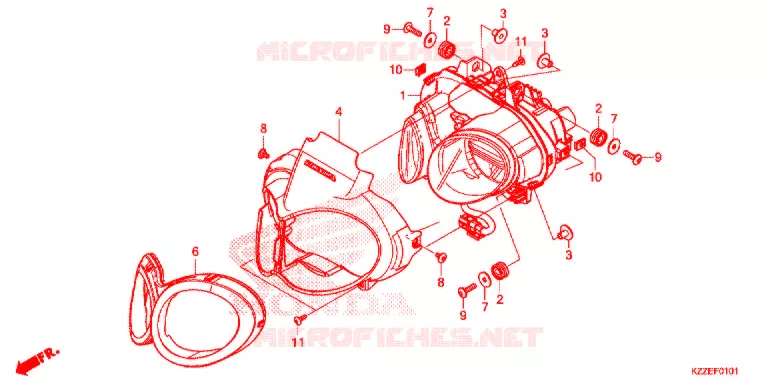PHARE (CRF250RL/RLA) Honda MOTO 250 CRF 2017  CRF250RLH